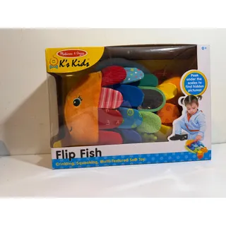 Photo of Melissa & Doug Flip Fish Soft Baby Learning Toy Mirror Crinkles New In Package