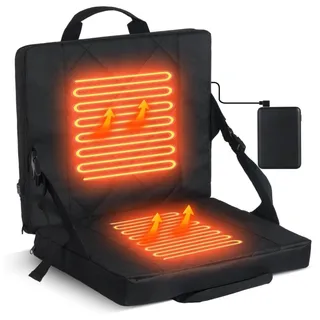 Photo of Portable Heated Stadium Seat Cushion 10000mAh Battery 3 Heat Levels New