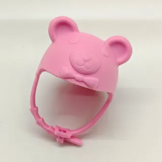 Photo of Pink Bear Head Helmet Hat Replacement for Child Doll Like Chelsea