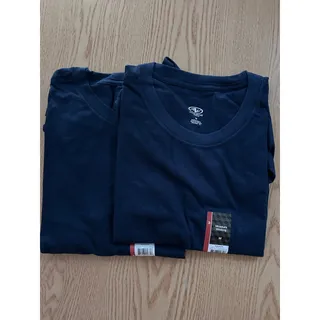 Photo of New Mens Bundle of 2 Athletic Works T-shirts Moisture Wicking Navy Medium