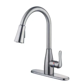 Photo of Glacier Bay McKenna Single Handle Pull Down Sprayer Kitchen Faucet Stainless