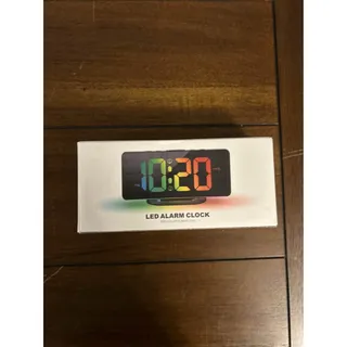 Photo of Hournor Digital LED Alarm Clock Colorful Night Light USB Powered Bedside New