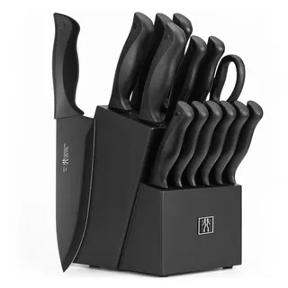 Photo of HUNTER.DUAL DF-15 PRO 15 Piece Knife Set with Self Sharpening Block Stainless