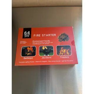 Photo of Serando Fire Starters 64 PCS Natural Wood Wax Squares Fireplace Campfire Grill