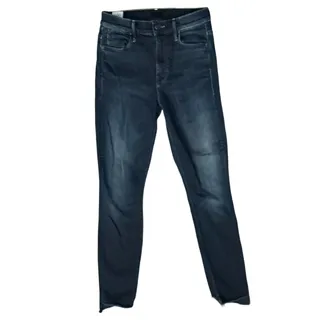 Photo of Mother The Stunner Zip Two Step Fray Last Call Dark Wash Skinny Jeans size 25