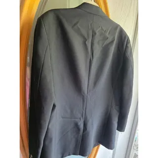 Photo of Vintage The Men's Shop JCPenney lack 2-Button Blazer Sport Coat Silver Buttons