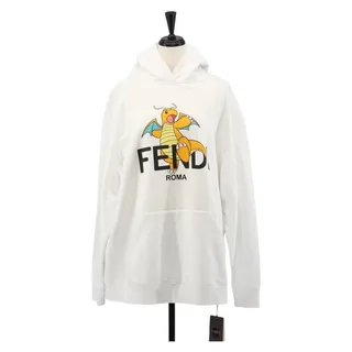 Photo of Fendi Cotton x Frgmt x Pokemon Hoodie Kairyu XS White