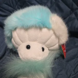Photo of Fungi Friends Plush Mushroom White Gray Top by Aurora 7” Stuffed Animal 2018