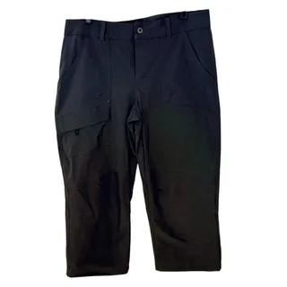 Photo of Columbia Dark Gray Cargo Nylon Cropped Mid Rise Capri Hiking Pants Pockets sz 12