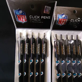 Photo of Football Team Jacksonville Jaguars NFL Licensed Lot 10 Pack Black Ink Click Pens