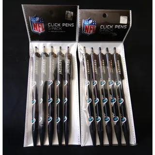 Photo of Football Team Jacksonville Jaguars NFL Licensed Lot 10 Pack Black Ink Click Pens