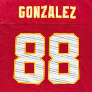Photo of Chiefs Tony Gonzalez NFL Equipment Reebok Vtg Jersey - XL