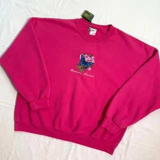 Photo of 2000's Embroidered Butterfly Branson Sweatshirt - XL
