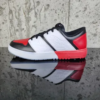 Photo of MSRP $159 Jordan Nu Retro 1 Low Golf Chicago Men's Size 10.5 Red White Black