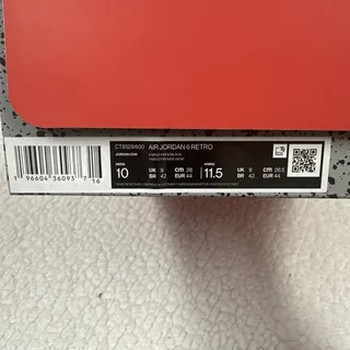 Photo of Size 10 - Air Jordan 6 Retro Toro Bravo Lot