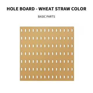 Photo of Pegboard Wall Organizer,Wall Display Decoration Perforation 11” X 11” beige