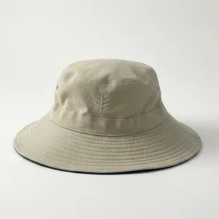 Photo of Reversible Navy Blue & Beige Bucket Hat