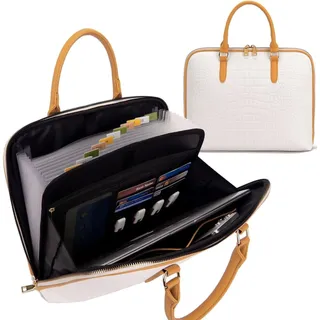 Photo of Accordian File Organizer Tote,Folder with Zipper & Labels,12 Pocket Expanding Fi