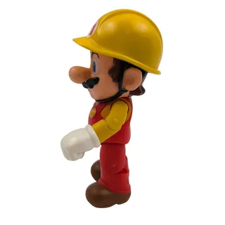 Photo of Super Mario Maker Builder Construction Mario Action Figure Nintendo 4" Yellow