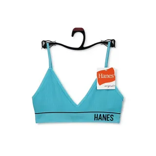 Photo of Hanes Originals Women's Rib Triangle Bra Size Large