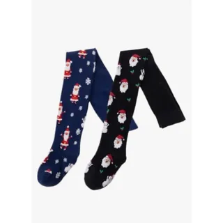 Photo of 2Pc Christmas Pantyhose, Girls Printed Pattern Stocking Christmas Elements