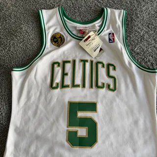 Photo of 100% Authentic Mitchell Ness Boston Celtics Kevin Garnett 2008 Ring Jersey 40