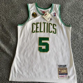 Photo of 100% Authentic Mitchell Ness Boston Celtics Kevin Garnett 2008 Ring Jersey 40