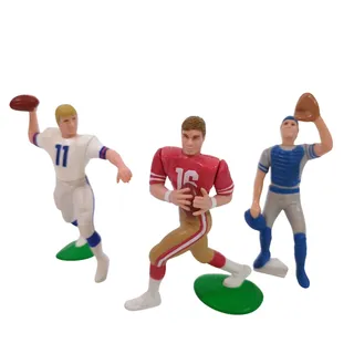 Photo of Starting Lineup Action Figure Lot Joe Montana 1990 Phil Simms '89 BJ Surhoff '88
