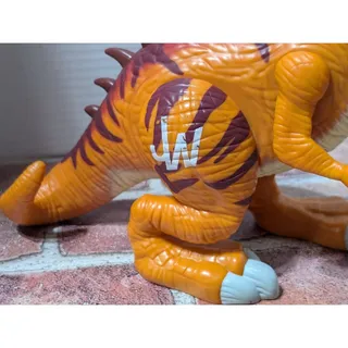 Photo of Playskool Heroes Hasbro JURASSIC WORLD JW T-Rex Orange Dinosaur Figure WORKS!