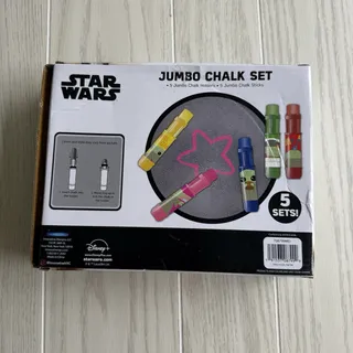 Photo of Star Wars Chalk Truck Set Mandalorian Jumbo Chalk 5 + Holders 