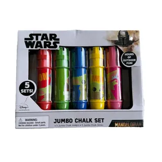 Photo of Star Wars Chalk Truck Set Mandalorian Jumbo Chalk 5 + Holders 