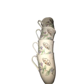 Photo of Lenox 12oz Butterfly Meadow Scalloped Rim Eastern Tailed Blue Tea Coffee Cup Mug