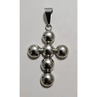 Photo of Chunky Sterling Silver Cross, 925 Silver Cross, Statement Piece, Cross Pendant