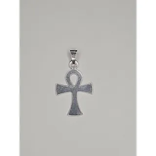 Photo of Silver 925 Egyptian Ankh Cross Solid Pendant Charm