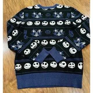 Photo of Nightmare Before Christmas Sweater Adult Large Disney Tim Burton Hot Topic Jack