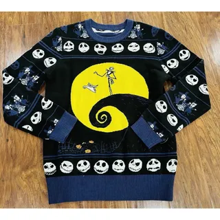 Photo of Nightmare Before Christmas Sweater Adult Large Disney Tim Burton Hot Topic Jack