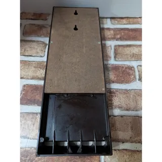 Photo of Vintage Cutco Dark Brown Bakelite Resin Wall Mount / Drawer Knife Holder Block