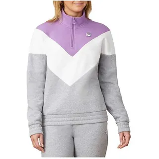 Photo of FILA Purple White Gray Retro Chevron 1/4 Zip Pullover Sweatshirt Fleece size S