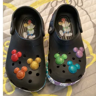 Photo of Crocs Classic Disney Mickey Mouse Rainbow Glitter Celebration Clog Sz 1