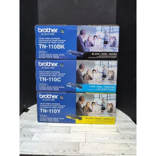 Photo of Brother Toner Black TN-110BK, Cyan TN-110C, Yellow TN-110Y Set NEW OPEN BOXES
