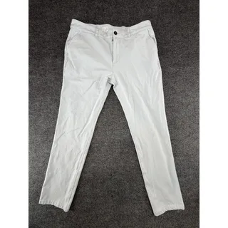 Photo of Mugsy Skylines Pants Mens 40x33 (38x34) Gray Chino Stretch Rayon Tapered Casual