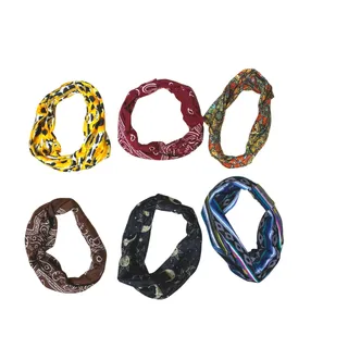 Photo of Six New Women's Multicolored Cloth Headbands