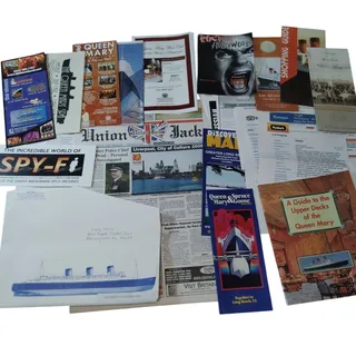 Photo of Queen Mary 2008 Cruise Ephemera Collection - Souvenirs & Promotional Materials