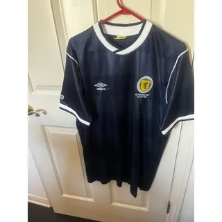Photo of UMBRO 1986 ScotlandFIFA Replica Jersey Slim Fit 2XL Royal Blue W/ Real Patches