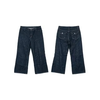 Photo of Kennar Sport Dark Wash Wide-Leg Trouser Jeans Size L