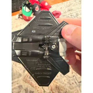 Photo of Hot Wheels Sky Knife Fighter Jet Black Orange Die Cast Aircraft Toy 2017