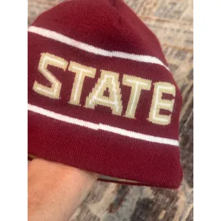 Photo of Nike Florida State Seminoles Knit Beanie Hat Garnet Gold One Size Winter NCAA FSU