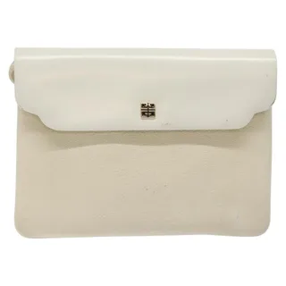 Photo of Givenchy Leather Shoulder Bag White Gold