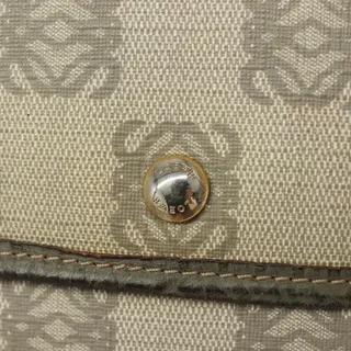 Photo of Loewe Vinyl Anagram Shoulder Bag Gray