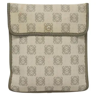 Photo of Loewe Vinyl Anagram Shoulder Bag Gray
